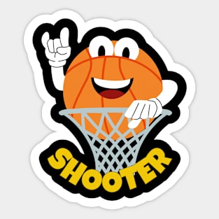 Shooter Basketball Sticker